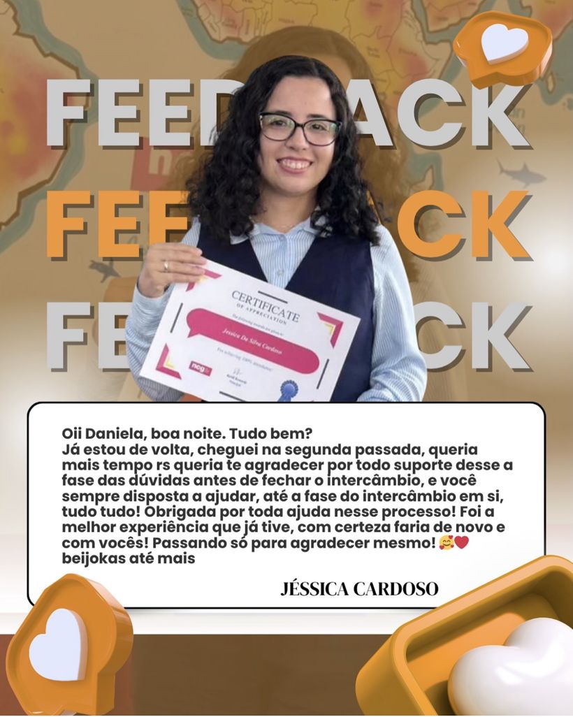 Feedback de Jéssica Cardoso, intercambista